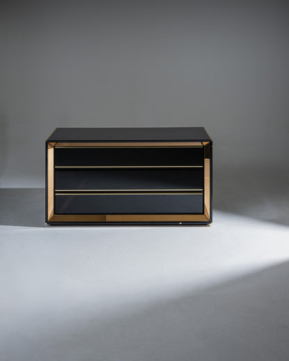 COMMODE NOIRE, SANDRO PETTI, 1970s