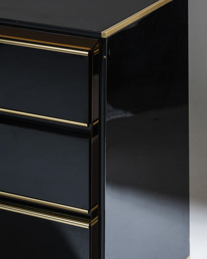 COMMODE NOIRE, SANDRO PETTI, 1970s