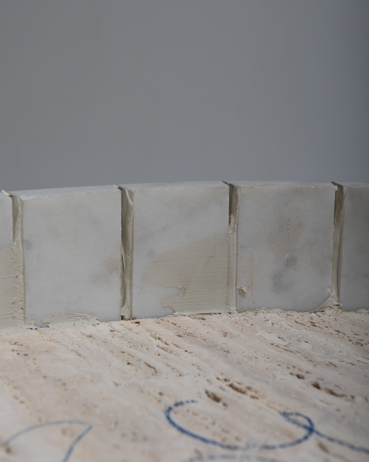 OVAL MARBLE DINING TABLE, 1970s