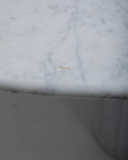 OVAL MARBLE DINING TABLE, 1970s