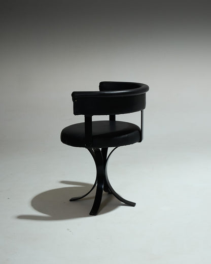 SET OF 4 OSVALDO BORSANI CHAIRS