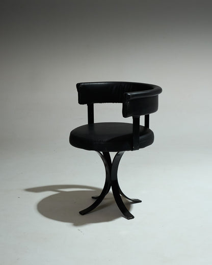 SET OF 4 OSVALDO BORSANI CHAIRS