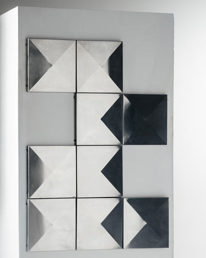 SET OF 12 MODULAR WALL PANELS, 1970s