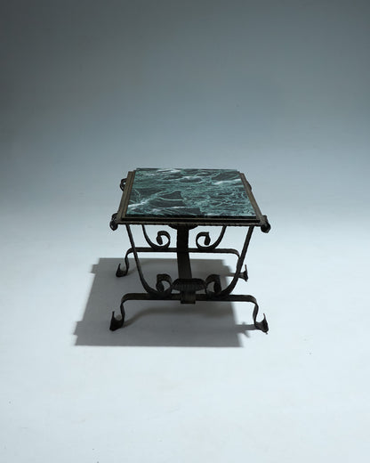 GREEN MARBLE COFFEE TABLE