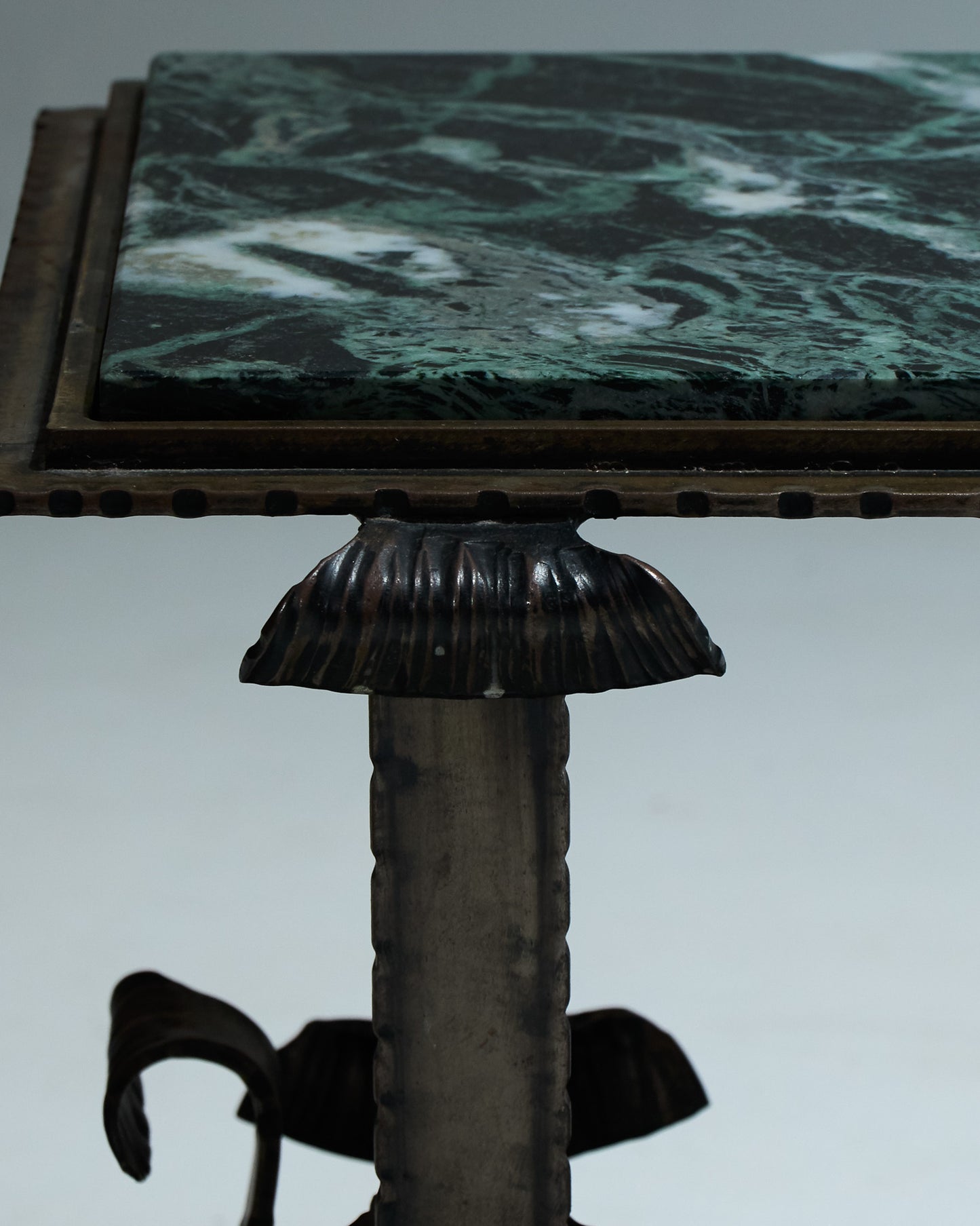 GREEN MARBLE COFFEE TABLE