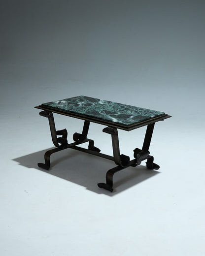 GREEN MARBLE COFFEE TABLE