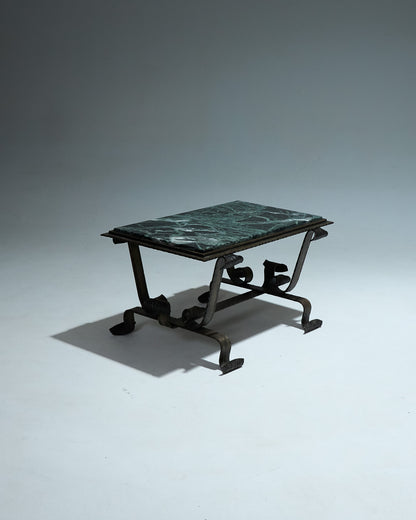 GREEN MARBLE COFFEE TABLE