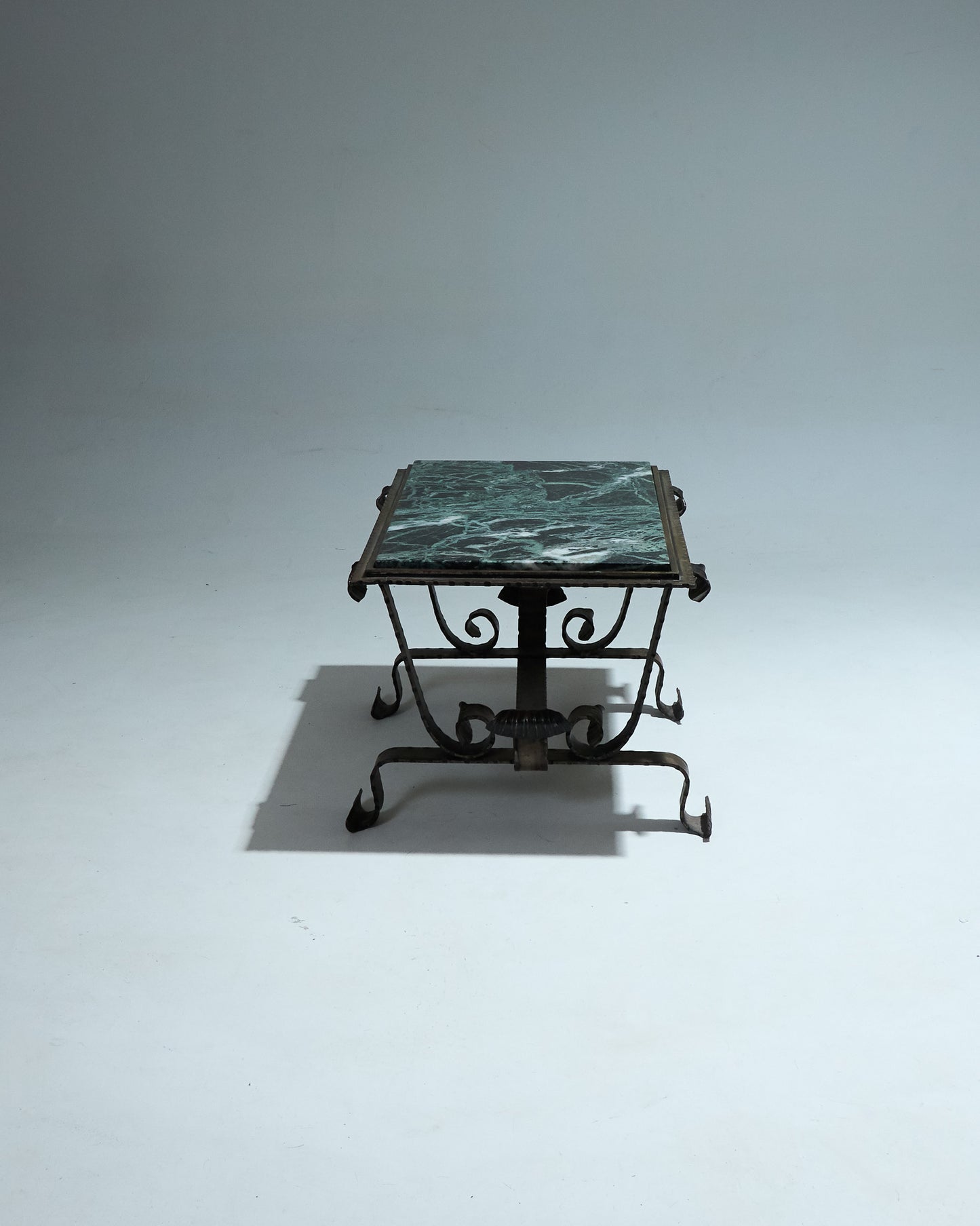 GREEN MARBLE COFFEE TABLE