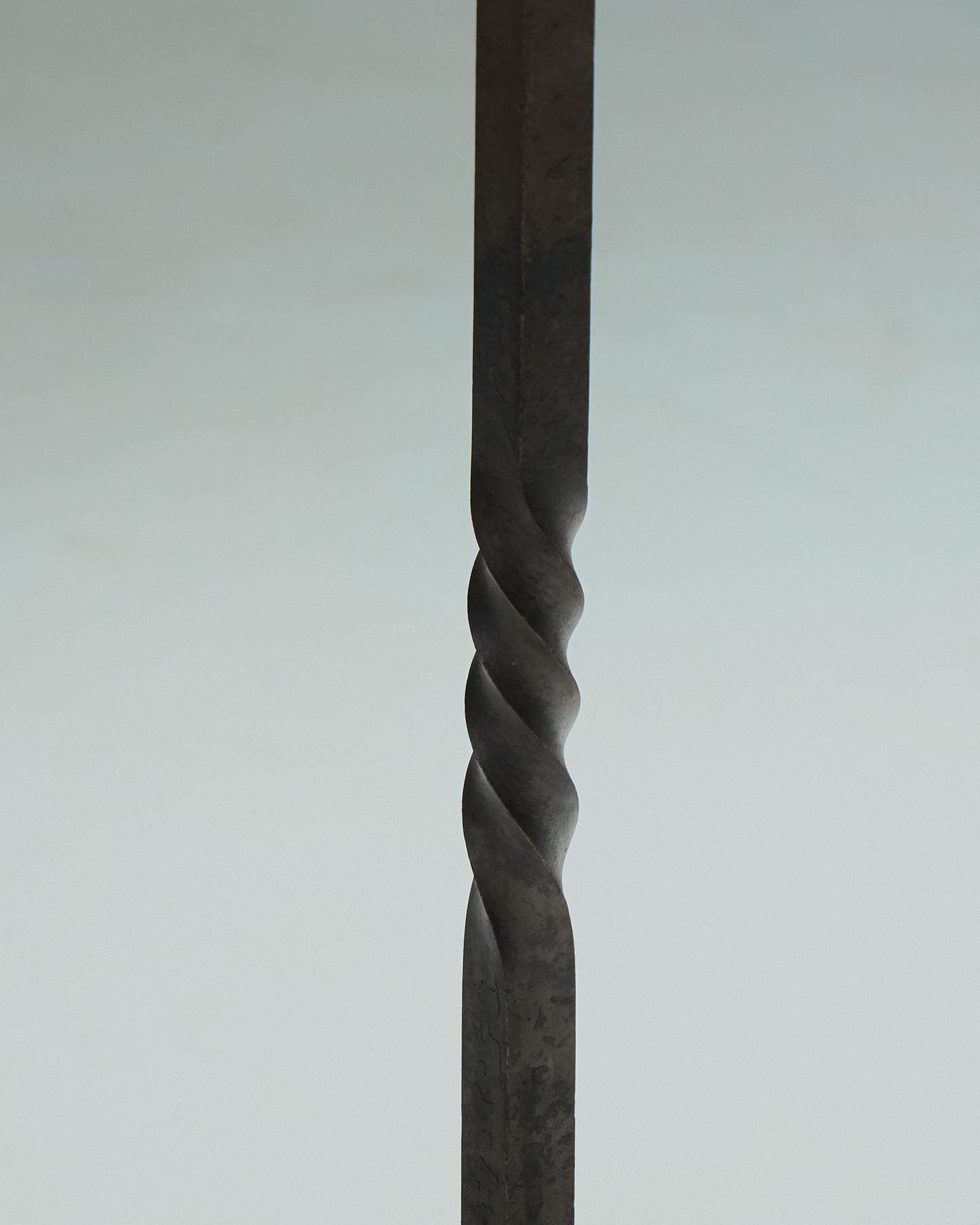 WROUGHT IRON FLOOR CANDLE HOLDER