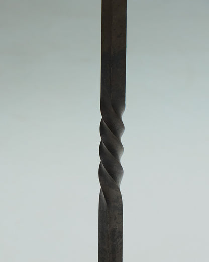 WROUGHT IRON FLOOR CANDLE HOLDER