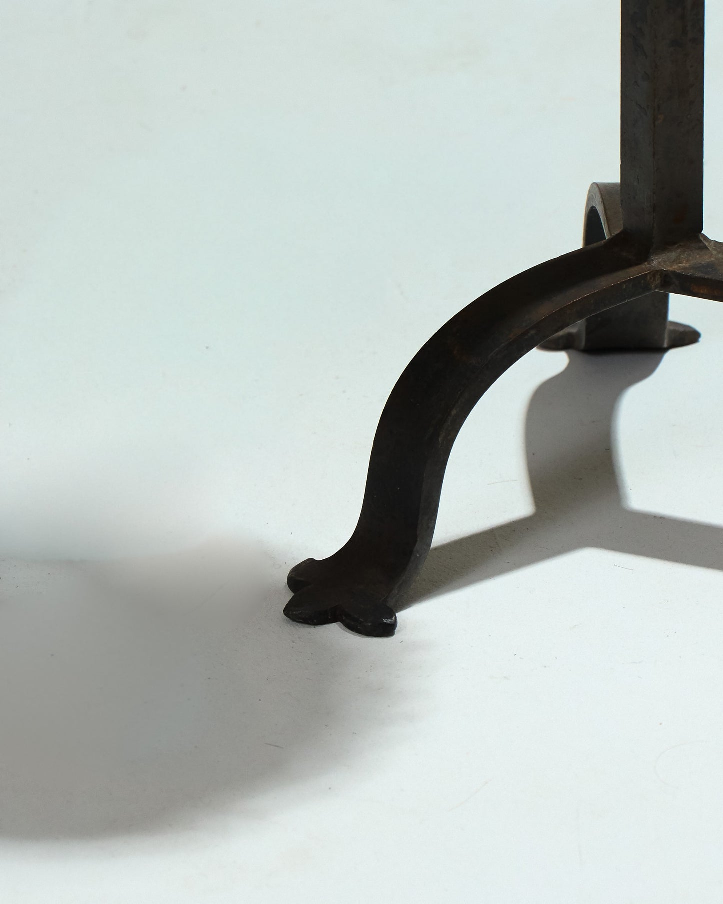 WROUGHT IRON FLOOR CANDLE HOLDER