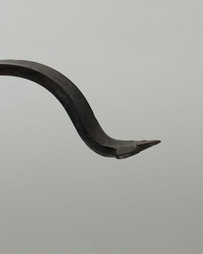 WROUGHT IRON FLOOR CANDLE HOLDER