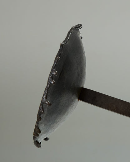 WROUGHT IRON FLOOR CANDLE HOLDER