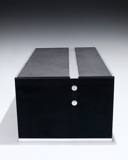 BUREAU EN ACIER ET BOIS, GUIDO FALESCHINI, MARIANI, 1970s