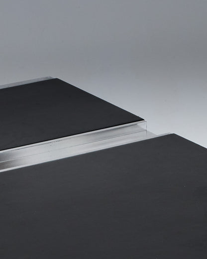 BUREAU EN ACIER ET BOIS, GUIDO FALESCHINI, MARIANI, 1970s