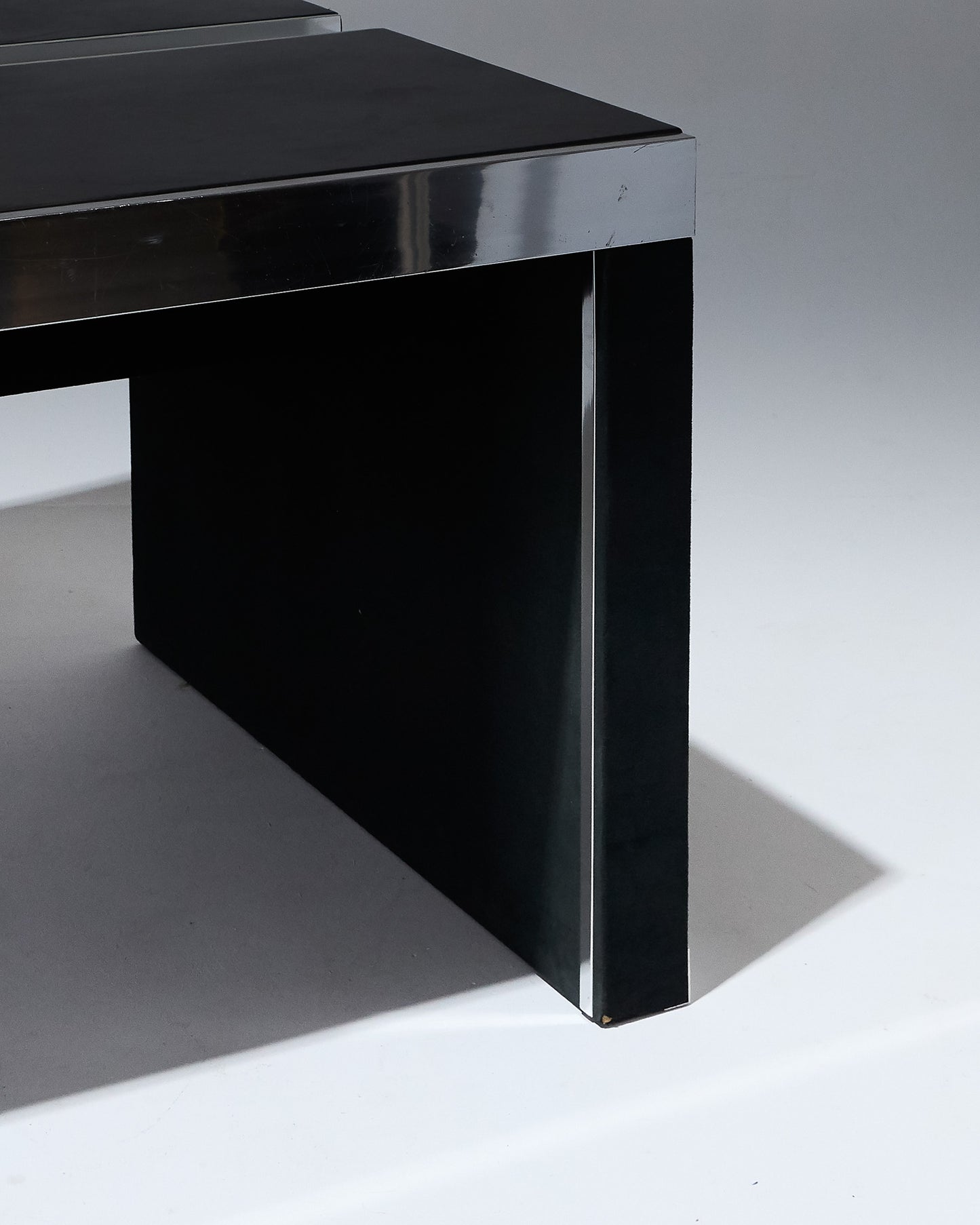 BUREAU EN ACIER ET BOIS, GUIDO FALESCHINI, MARIANI, 1970s