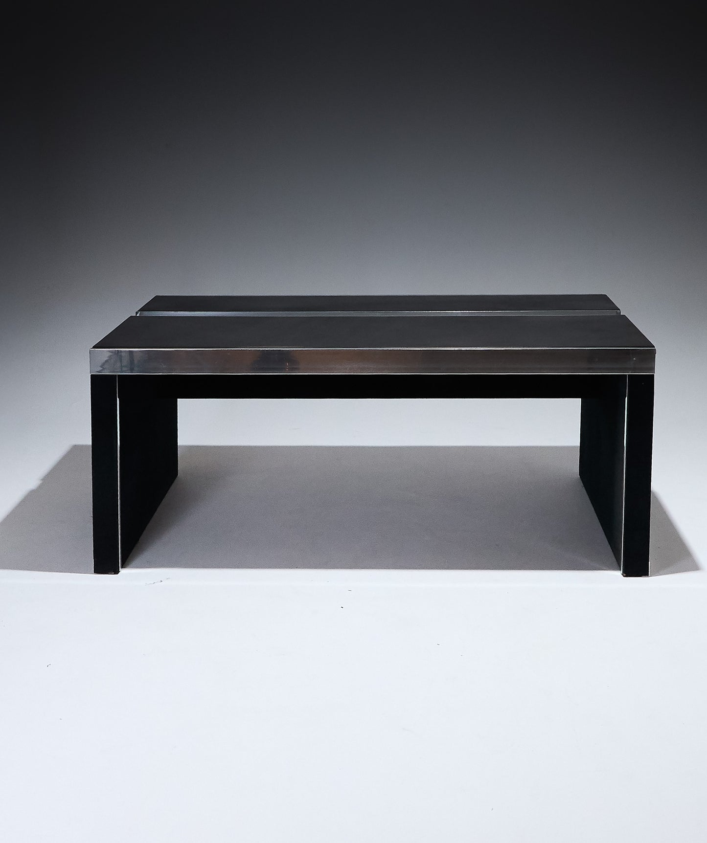 BUREAU EN ACIER ET BOIS, GUIDO FALESCHINI, MARIANI, 1970s