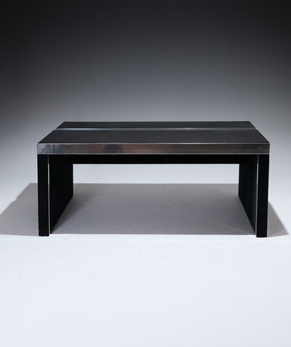 BUREAU EN ACIER ET BOIS, GUIDO FALESCHINI, MARIANI, 1970s