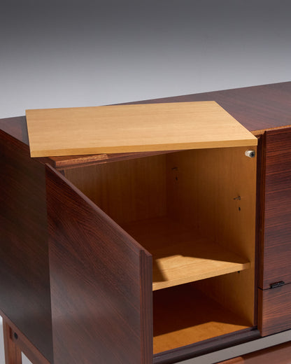 ENFILADE EN PALISSANDRE, ROBERT DEBIEVE, HUCHERS MINVIELLE, 1950s