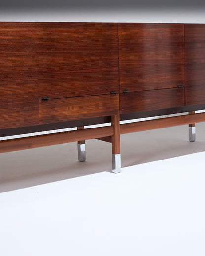 ENFILADE EN PALISSANDRE, ROBERT DEBIEVE, HUCHERS MINVIELLE, 1950s