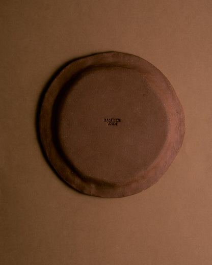GLAZED STONEWARE PLATE