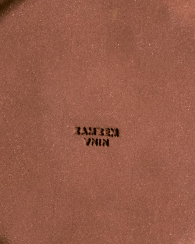 GLAZED STONEWARE PLATE