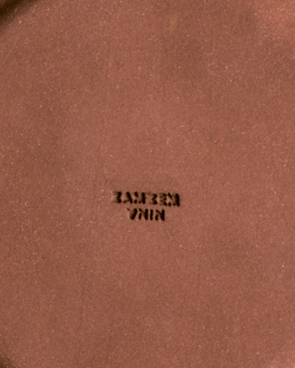 GLAZED STONEWARE PLATE