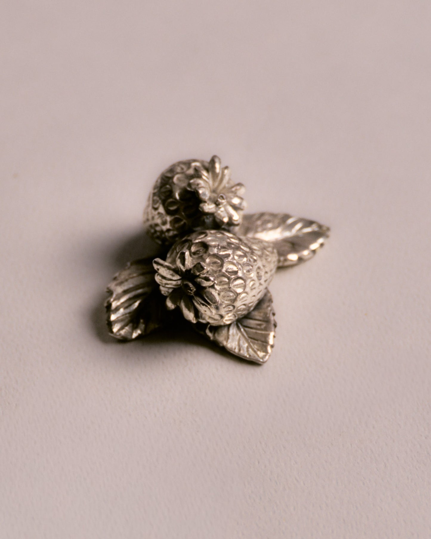 Miniature silver-plated metal fruits, Maison Gallazzi