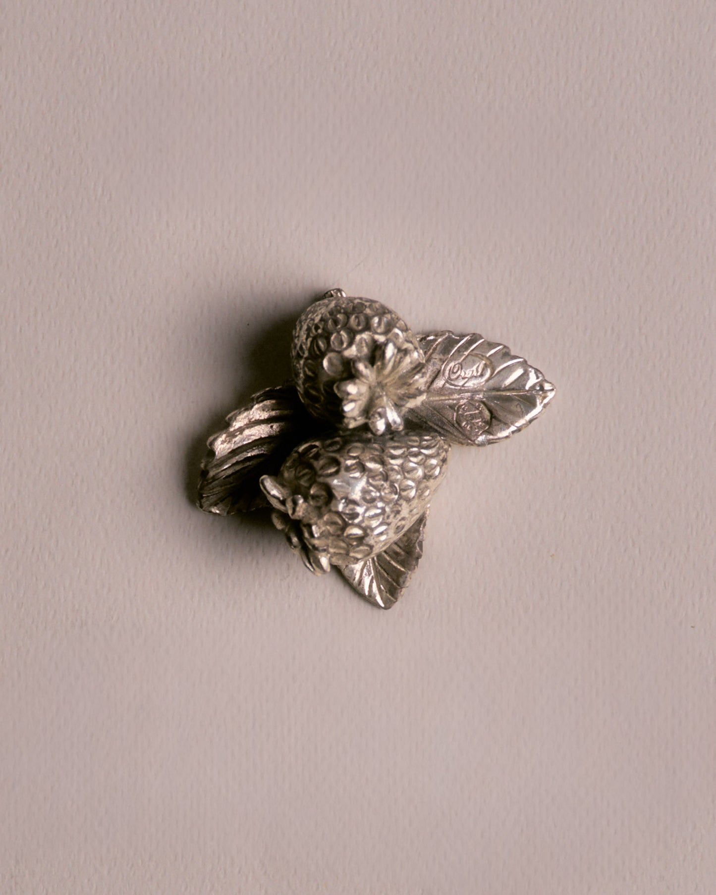 Miniature silver-plated metal fruits, Maison Gallazzi