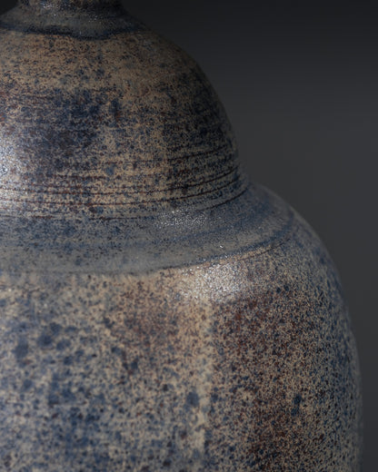 ENAMELLED CERAMIC LAMP, FERRIÈRE, 1960s