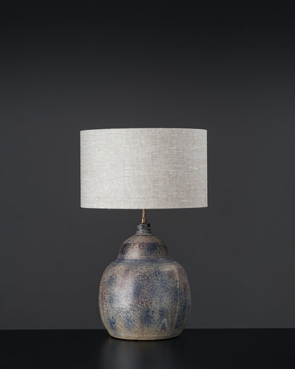 ENAMELLED CERAMIC LAMP, FERRIÈRE, 1960s