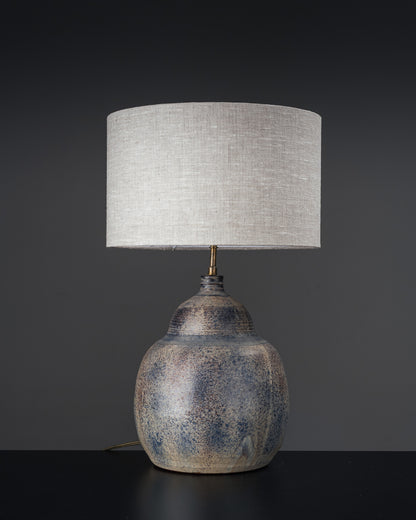 ENAMELLED CERAMIC LAMP, FERRIÈRE, 1960s