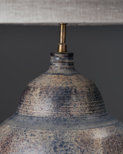 ENAMELLED CERAMIC LAMP, FERRIÈRE, 1960s