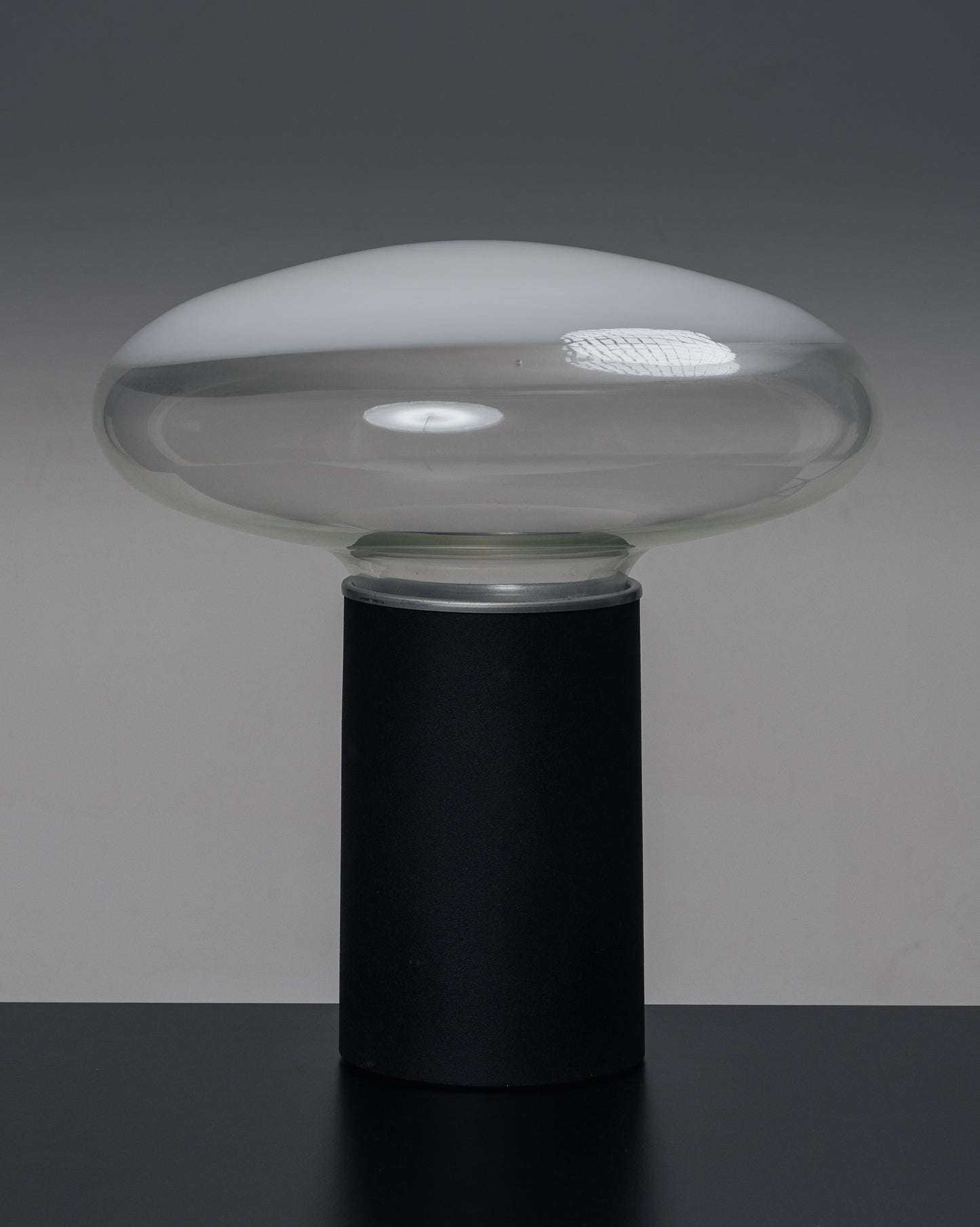LAMPE EN VERRE ET MÉTAL GILL 45, ROBERTO PAMIO, LEUCOS, 1960s