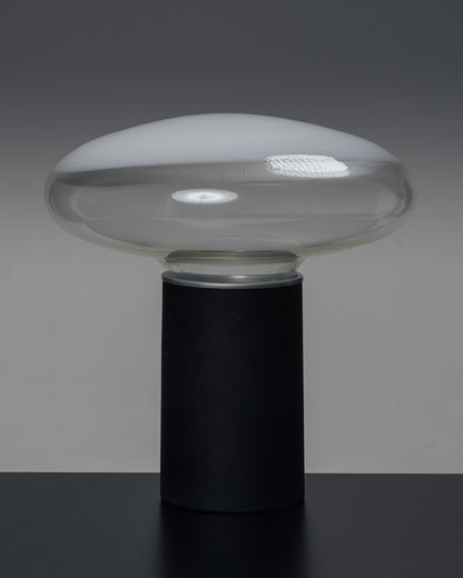 LAMPE EN VERRE ET MÉTAL GILL 45, ROBERTO PAMIO, LEUCOS, 1960s