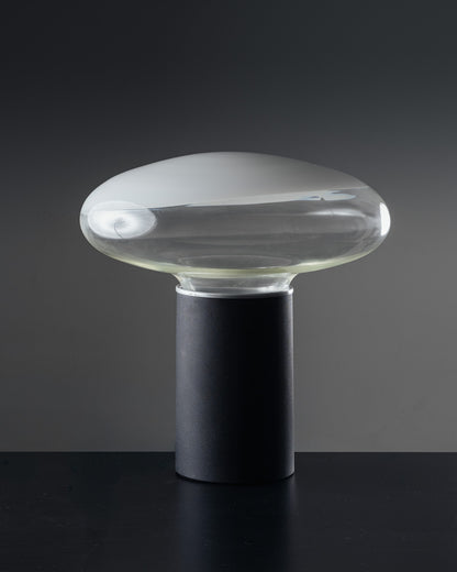 LAMPE EN VERRE ET MÉTAL GILL 45, ROBERTO PAMIO, LEUCOS, 1960s