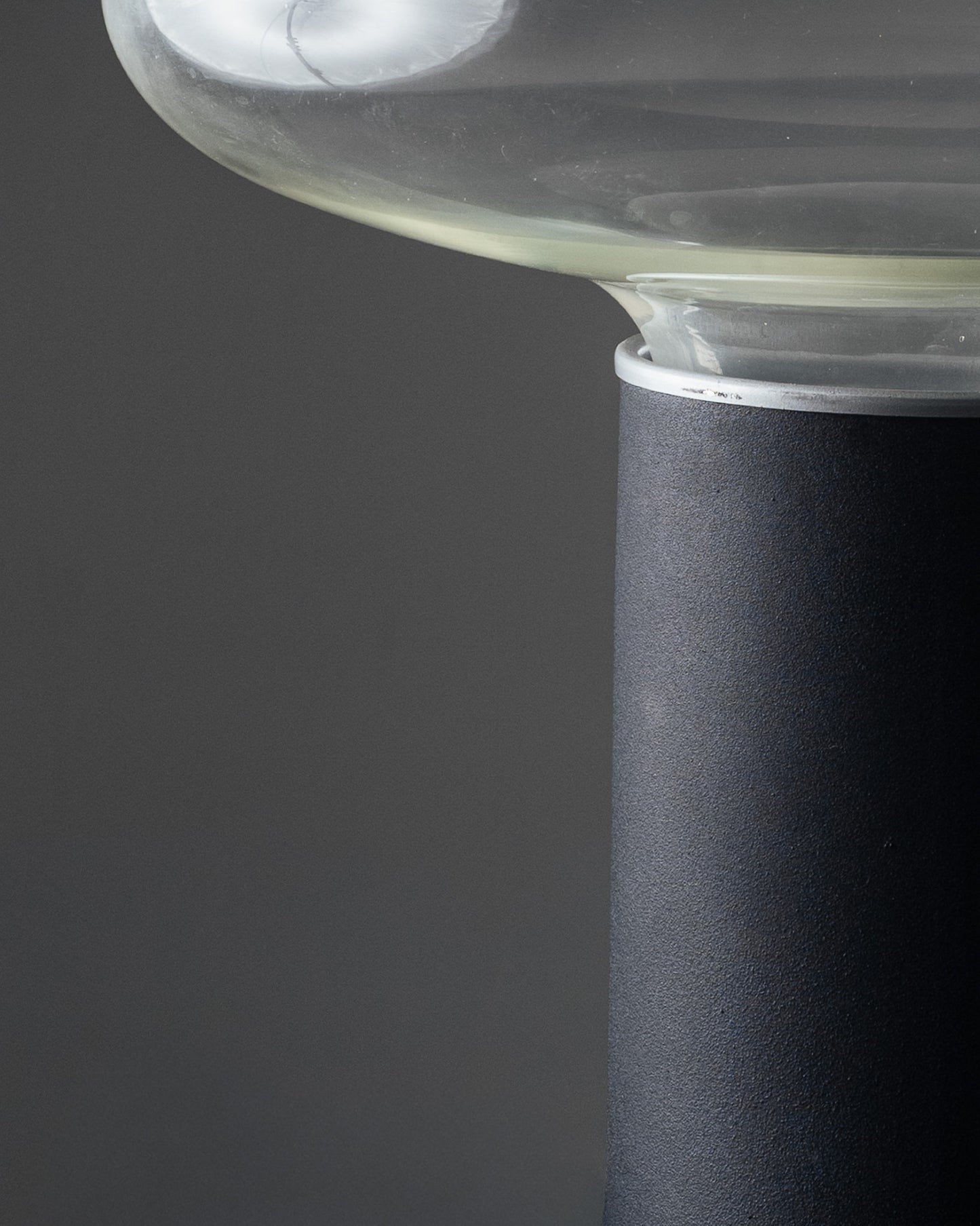 LAMPE EN VERRE ET MÉTAL GILL 45, ROBERTO PAMIO, LEUCOS, 1960s