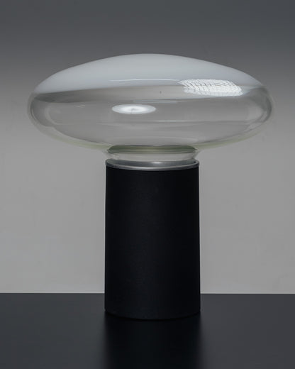 LAMPE EN VERRE ET MÉTAL GILL 45, ROBERTO PAMIO, LEUCOS, 1960s