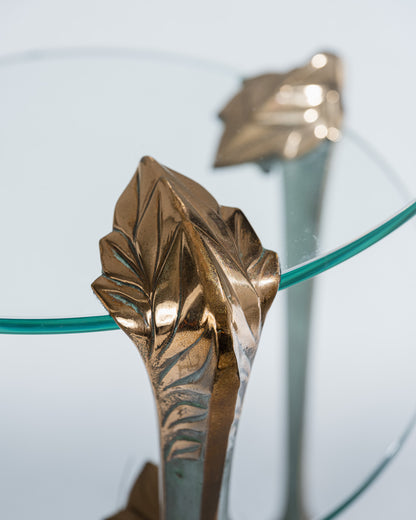 GUÉRIDON EN LAITON, ART DÉCO