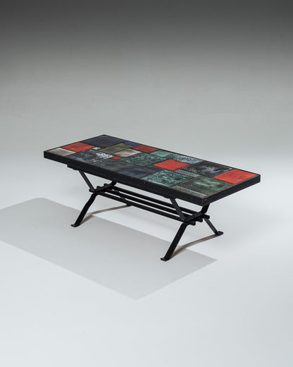 CERAMIC COFFEE TABLE, 1960s 
