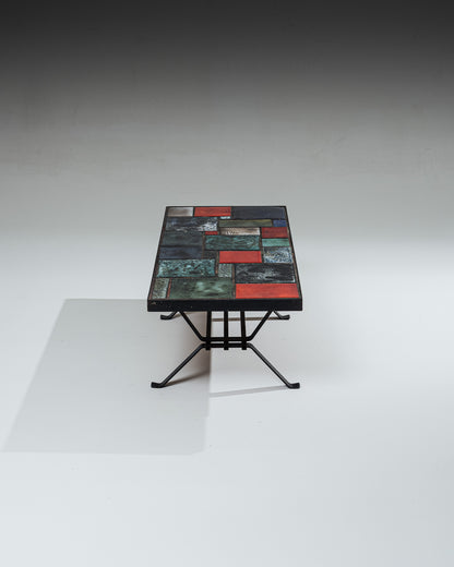 CERAMIC COFFEE TABLE, 1960s 