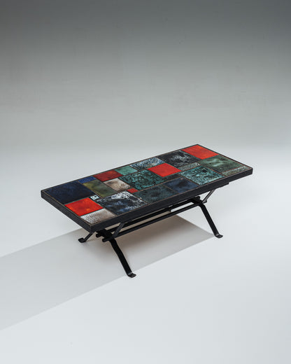 CERAMIC COFFEE TABLE, 1960s 