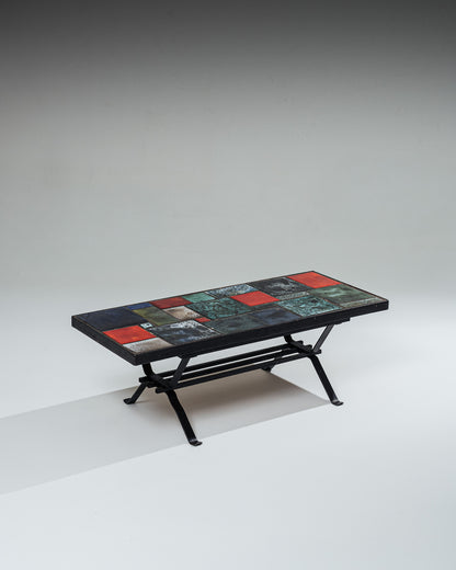 CERAMIC COFFEE TABLE, 1960s 