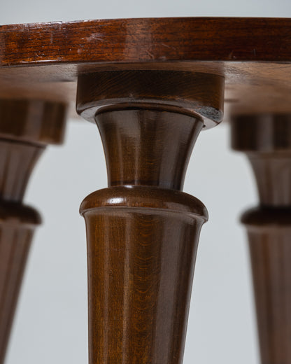 WOODEN SIDE TABLE, 1950s