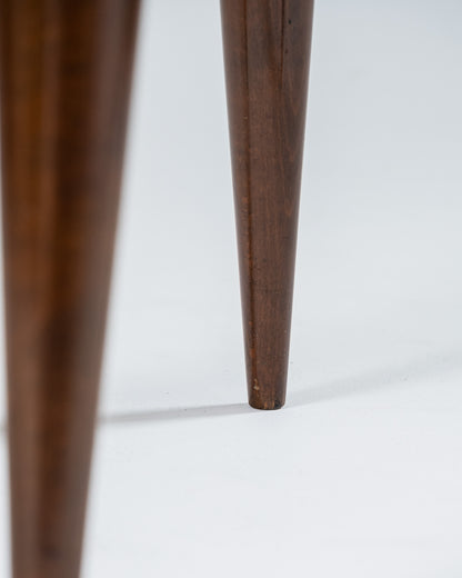 WOODEN SIDE TABLE, 1950s