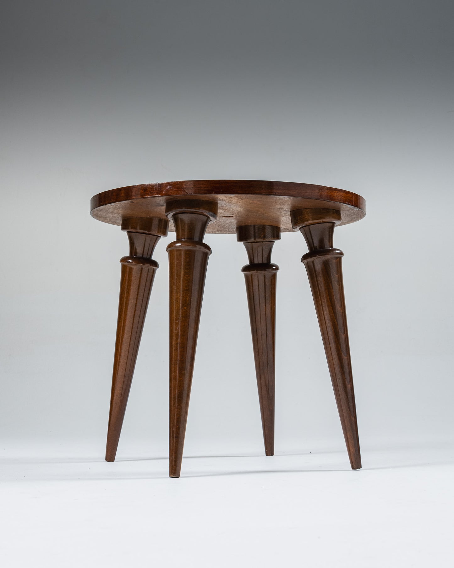 WOODEN SIDE TABLE, 1950s