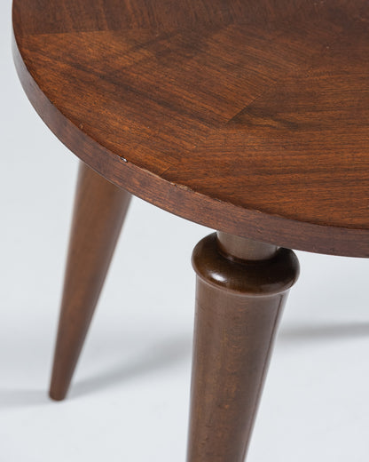 WOODEN SIDE TABLE, 1950s