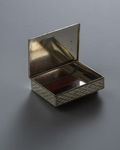SILVER-PLATED METAL BOX