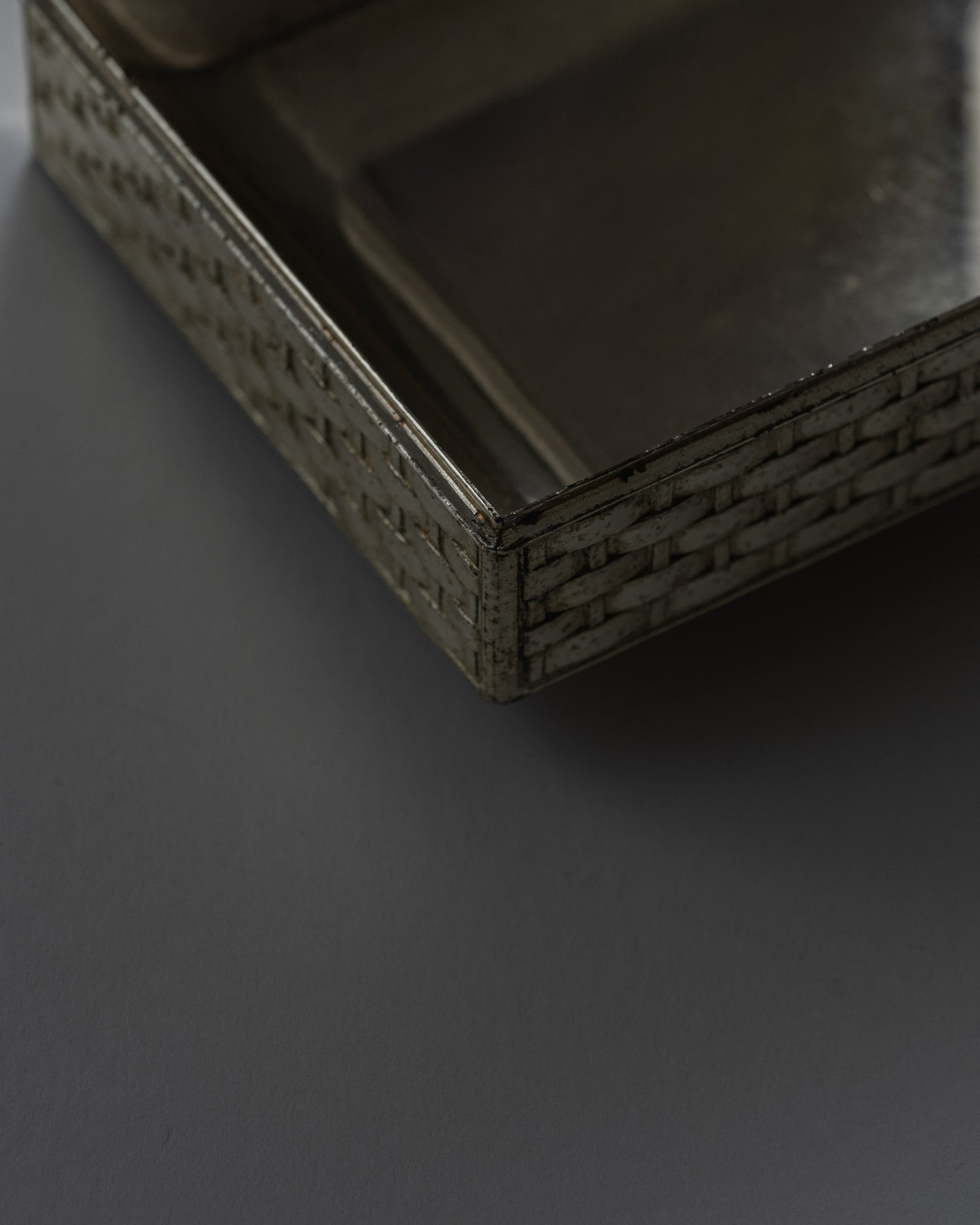 SILVER-PLATED METAL BOX