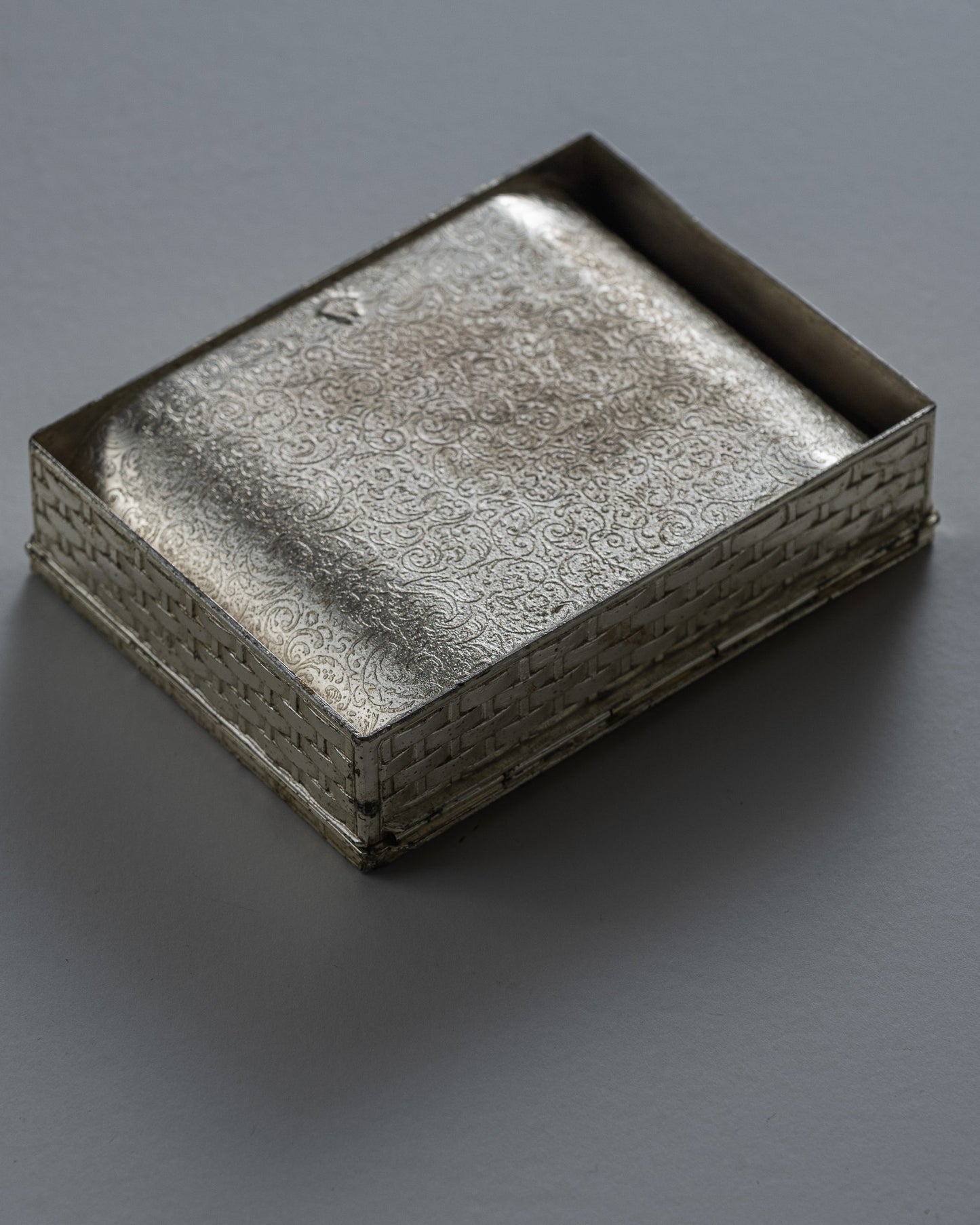 SILVER-PLATED METAL BOX